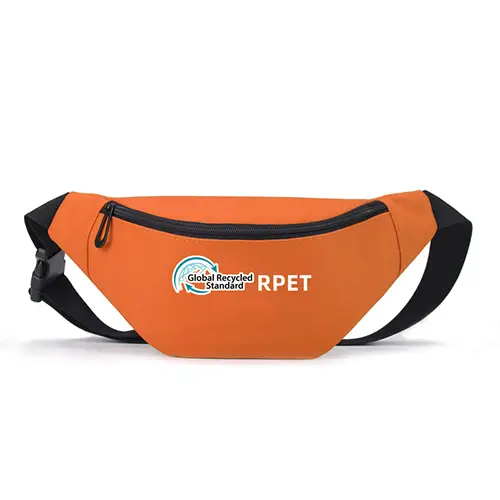 Sustainable RPET Waist Bag with Adjustable Strap and Eco-Friendly Design